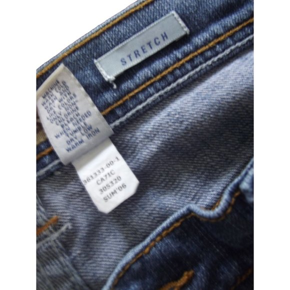 Old Navy Low Waist Stretch Crop Jeans 12 x 22" blue denim cropped low rise - Picture 4 of 7